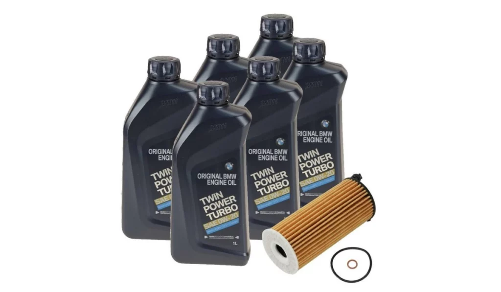 bmw b48 engine oil change kit genuine bmw bm-3086453-kit